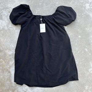 Baby Doll Dress | Bohme black puff sleeve baby doll dress size m